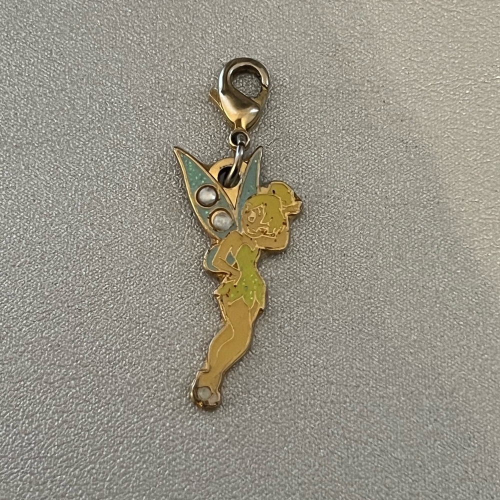 Disney Tinker Bell Gold and Green Charm